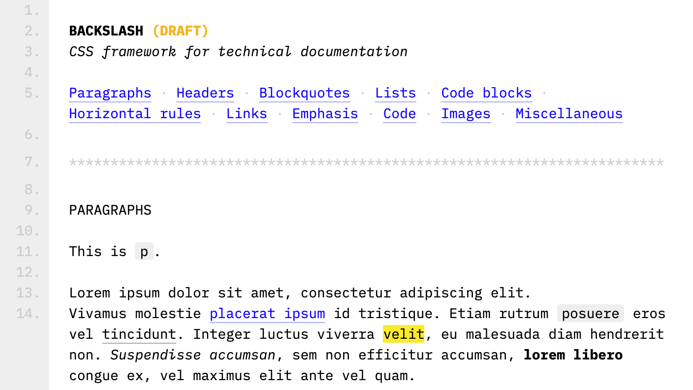 Backslash